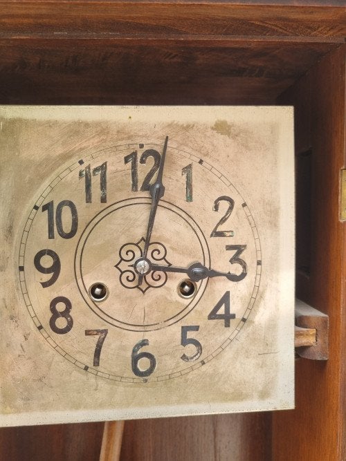 wandklok antiek met slinger in houten huis, Ophalen of Verzenden, 'T Olde Gre-j, Info@toldegrej.nl, Endepoelstraat 20f Didam