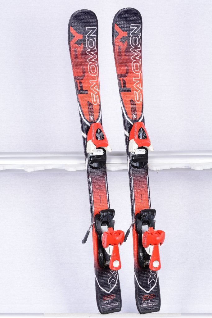 100 cm kinder ski's SALOMON FURY JR + Salomon, Gebruikt, Verzenden, 100 tot 140 cm, Salomon