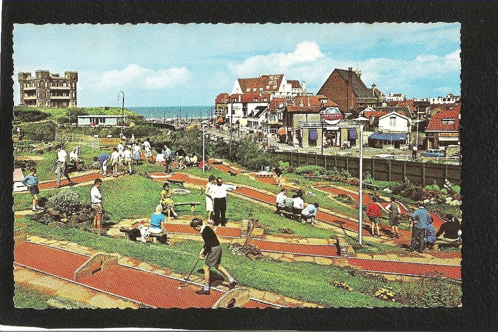 Noordwijk, Midget Golfbaan, Ophalen of Verzenden, 1960 tot 1980, Ongelopen, Zuid-Holland