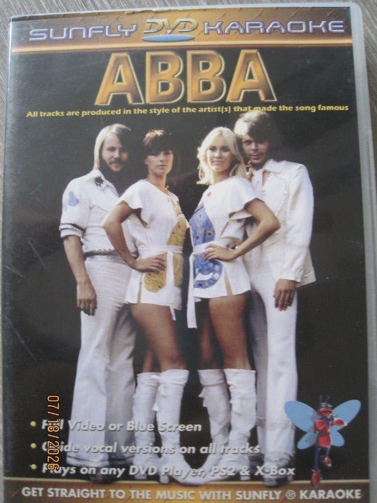 ABBA   -  Karaoke DVD, Alle leeftijden, Ophalen of Verzenden, Zo goed als nieuw, Inclusief doosje