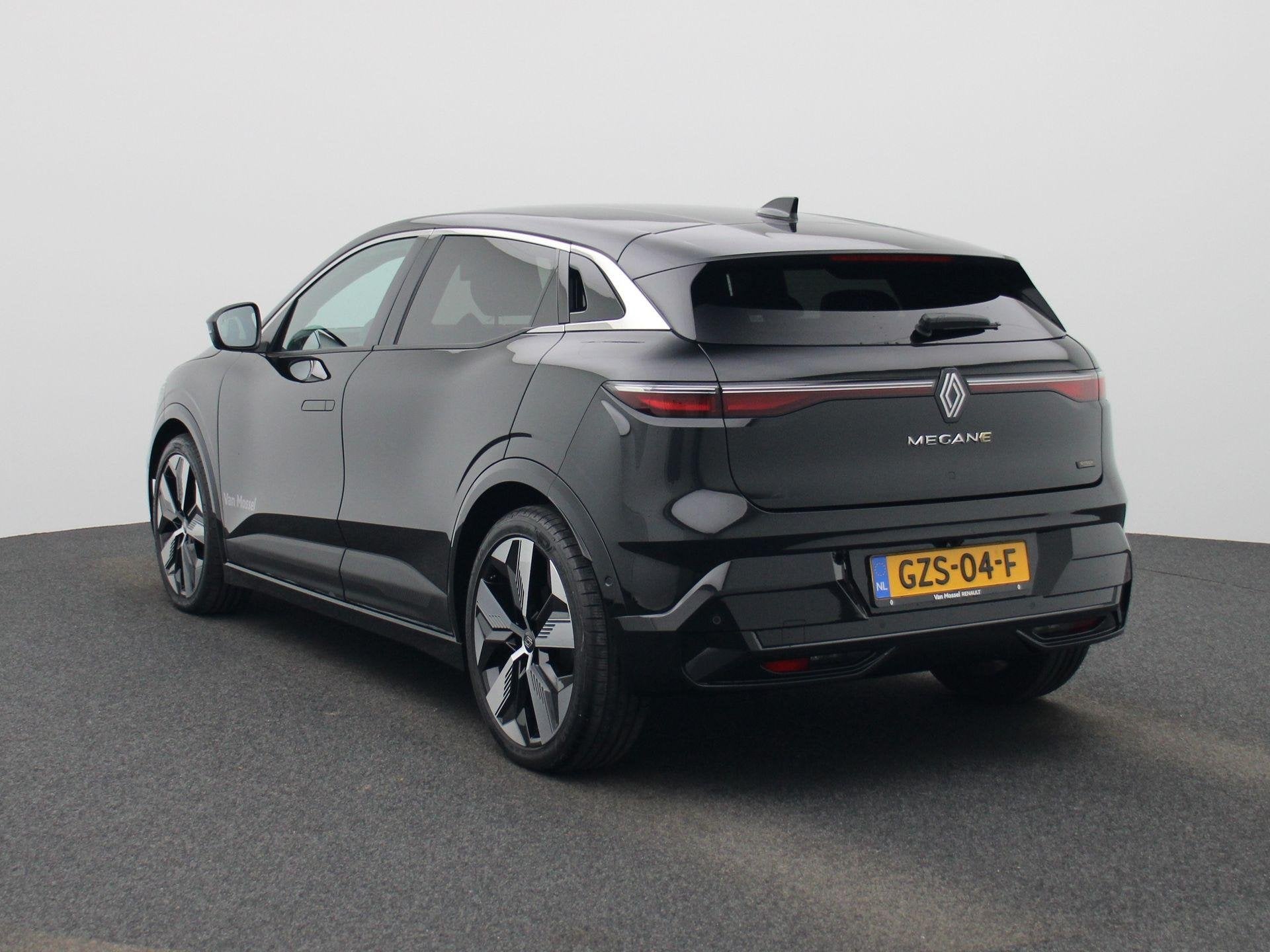 Renault Megane E-Tech comfort range techno 60 kWh | Pack Aug, Zwart, 462 km, 1619 kg, 900 kg