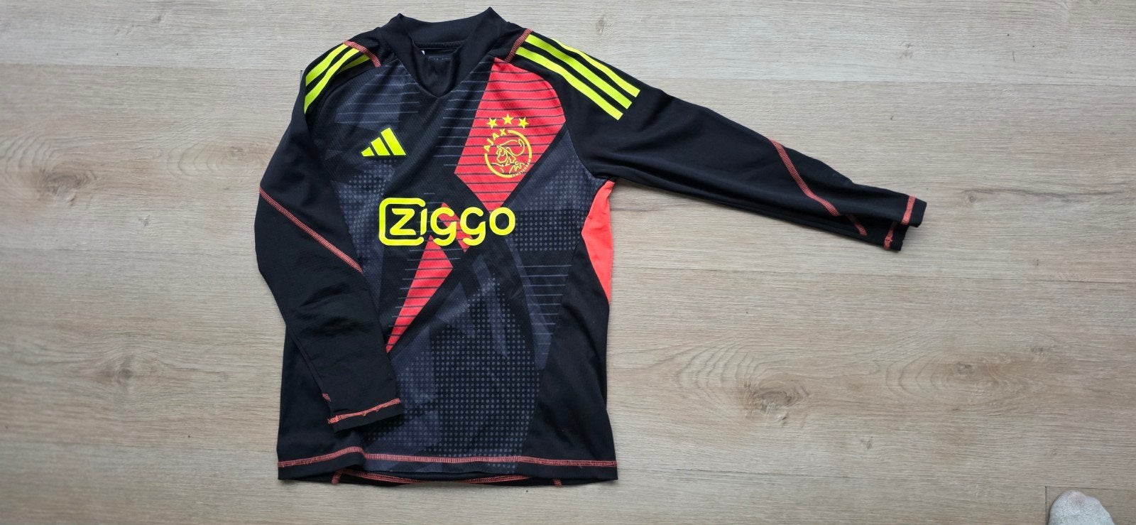 Ajax keepers tennue 2022/2023 lange mouwen/broek maat 152, Ophalen of Verzenden, Zo goed als nieuw, Adidas, Jongen of Meisje