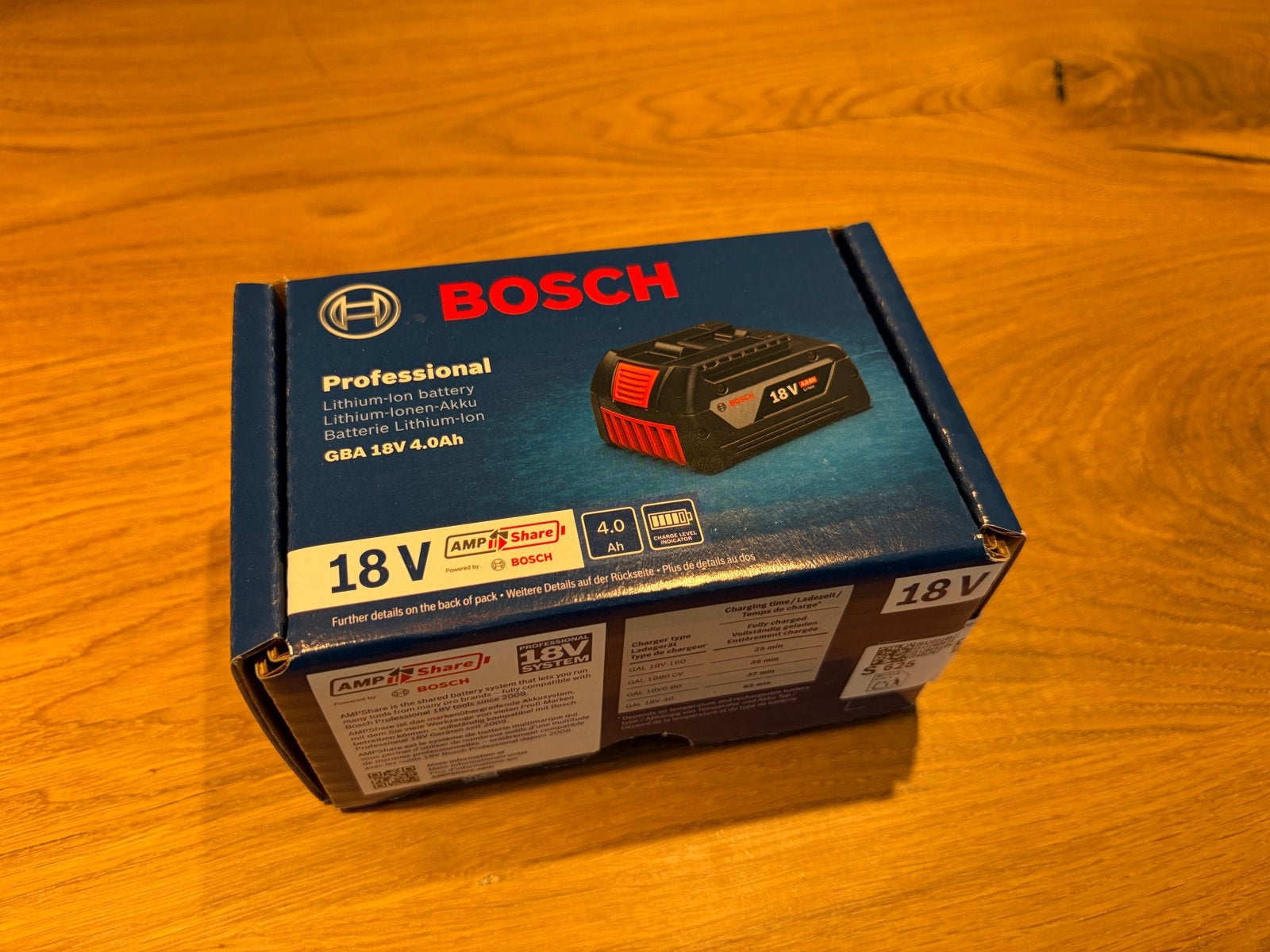 Bosch Professional GBA 18V 4.0Ah Accu (nieuw), Ophalen of Verzenden, Nieuw, Overige typen