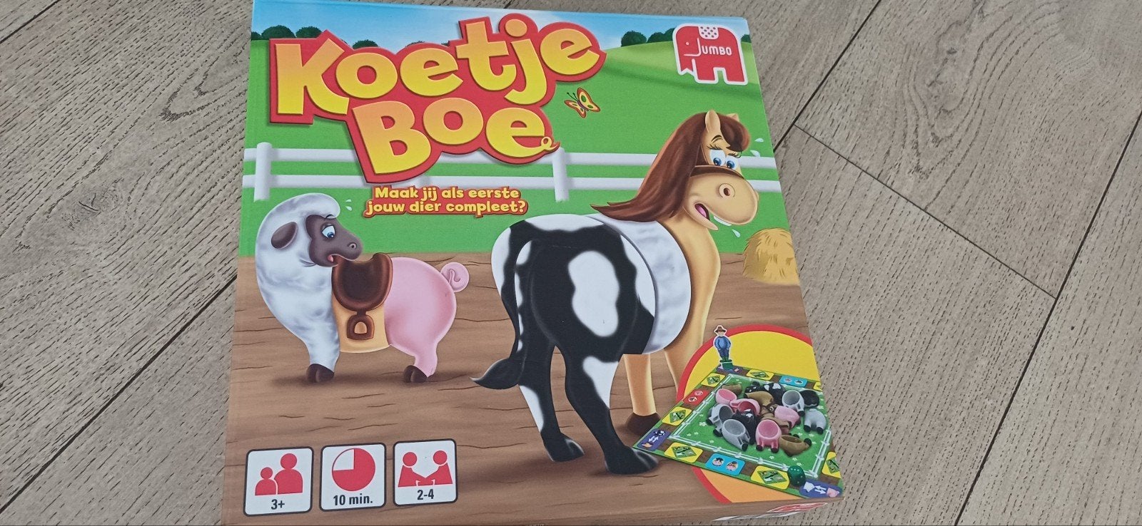 Koetje Boe - Compleet je dier met dit leuke spel!, Hobby en Vrije tijd, Gezelschapsspellen | Bordspellen, Drie of vier spelers
