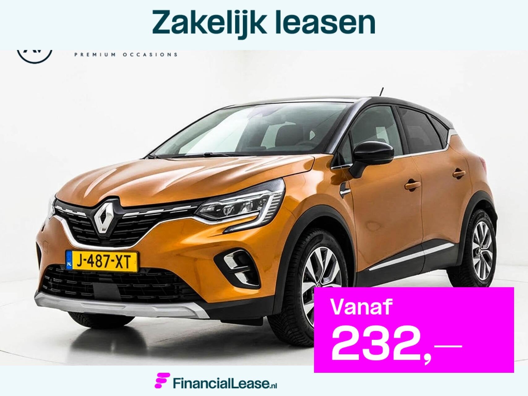 Renault Captur 1.3 TCe 130pk Automaat Intens | Navigatie | C, Gebruikt, Leder en Stof, Bedrijf, SUV of Terreinwagen