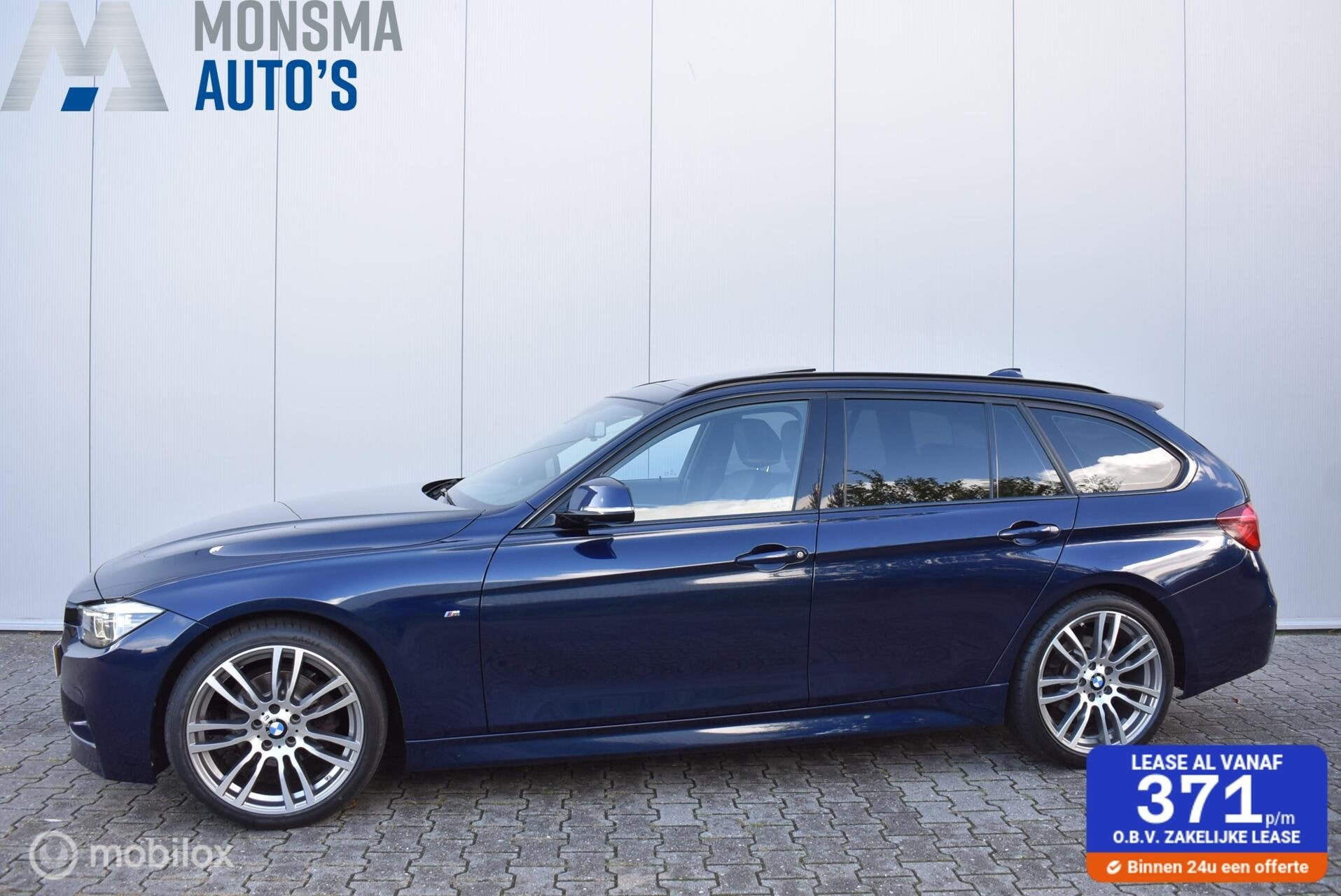 BMW 320i Touring M-Sport Shadow Tansanitblau Pano HiFi 19" L, Automaat, 1998 cc, Achterwielaandrijving, 4 cilinders