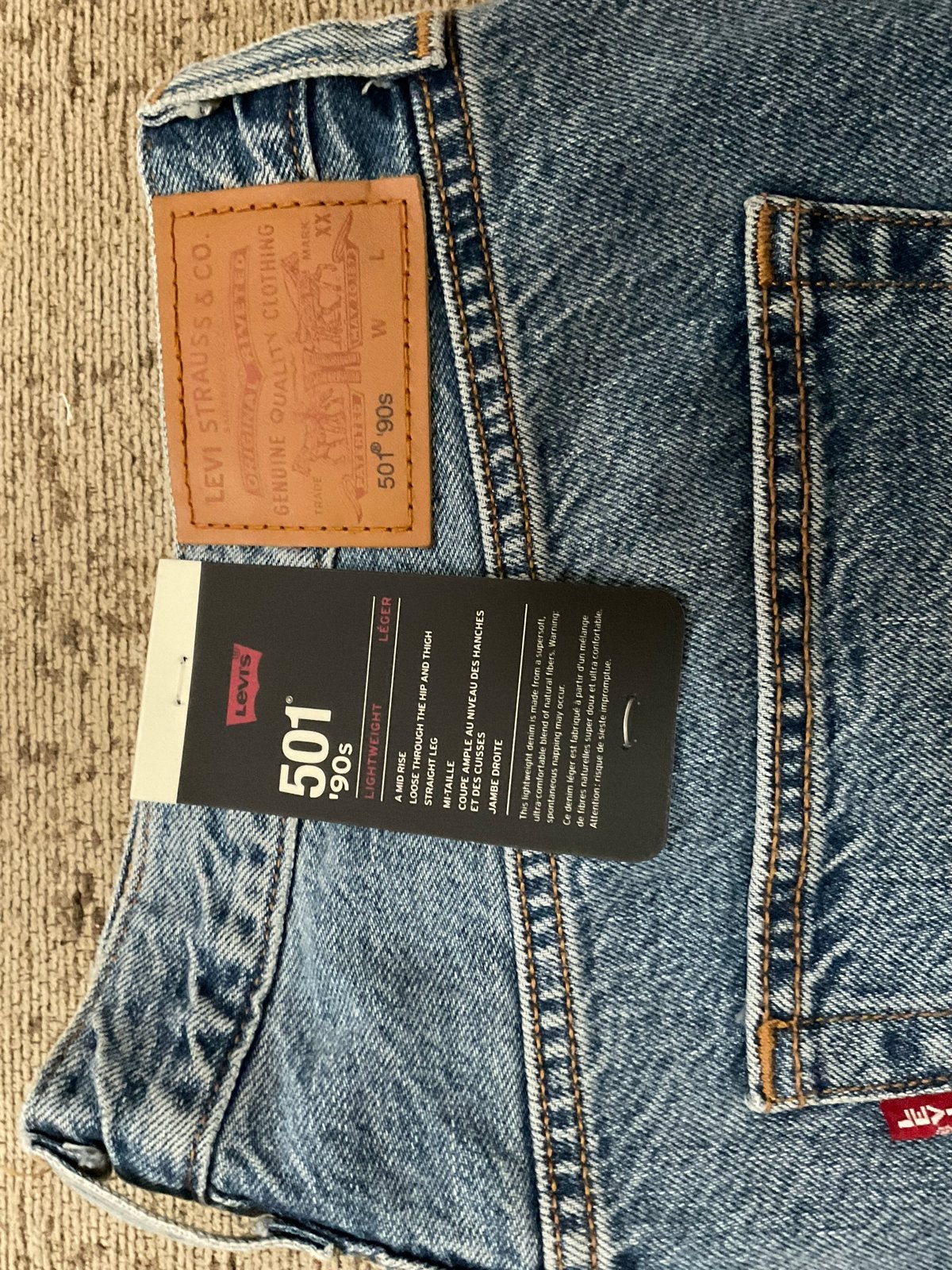 Levi's 501 '90s Jeans - Nieuw met label 34/30, Ophalen of Verzenden, Nieuw, Blauw, Overige jeansmaten