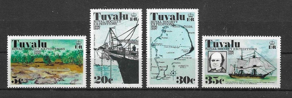 Tuvalu Michel 54-57 postfris, Ophalen of Verzenden, Postfris