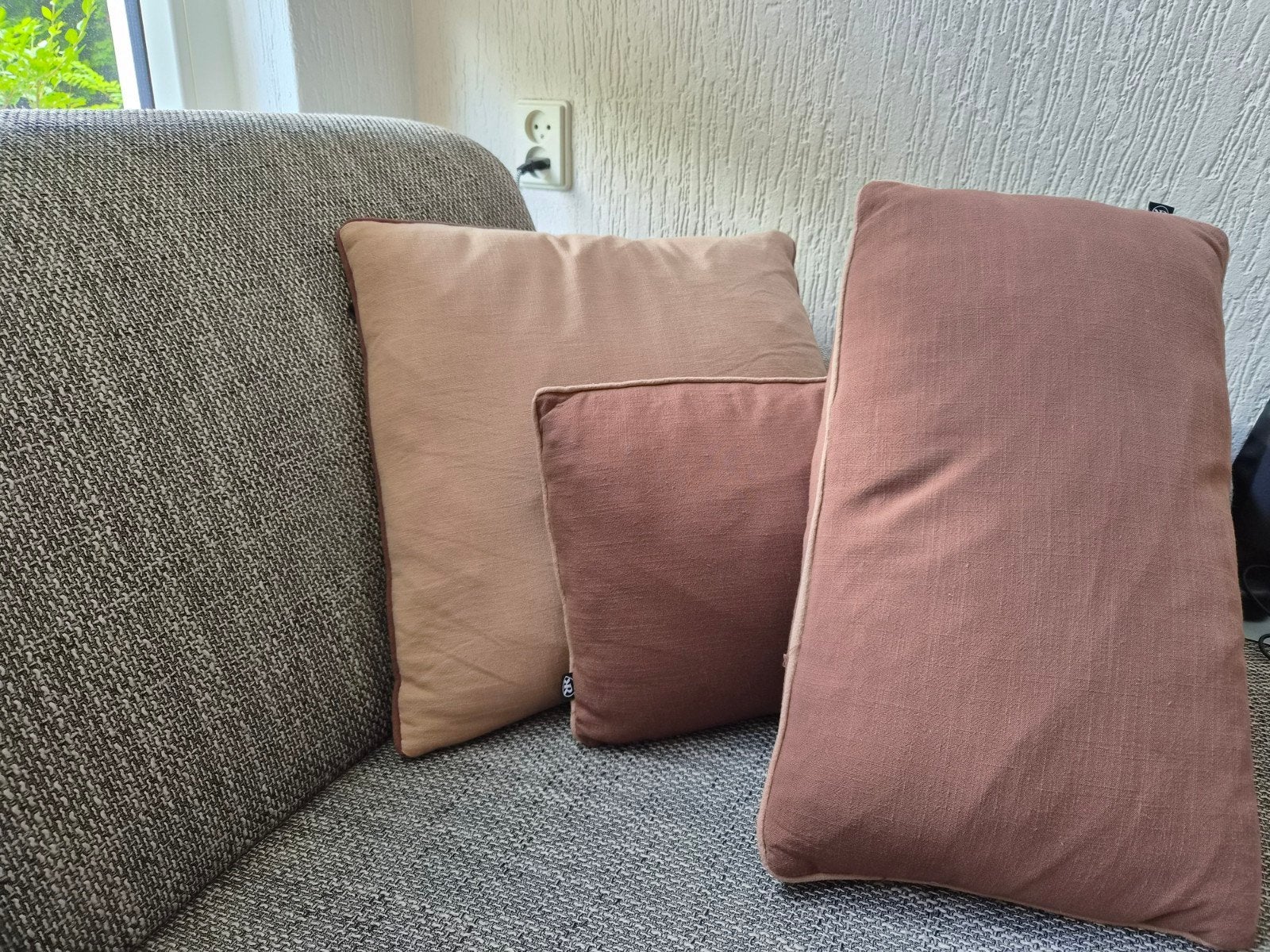 Set van 3 nieuwe Riverdale Bowie kussens, Overige merken, Bruin, Nieuw, Sierkussen
