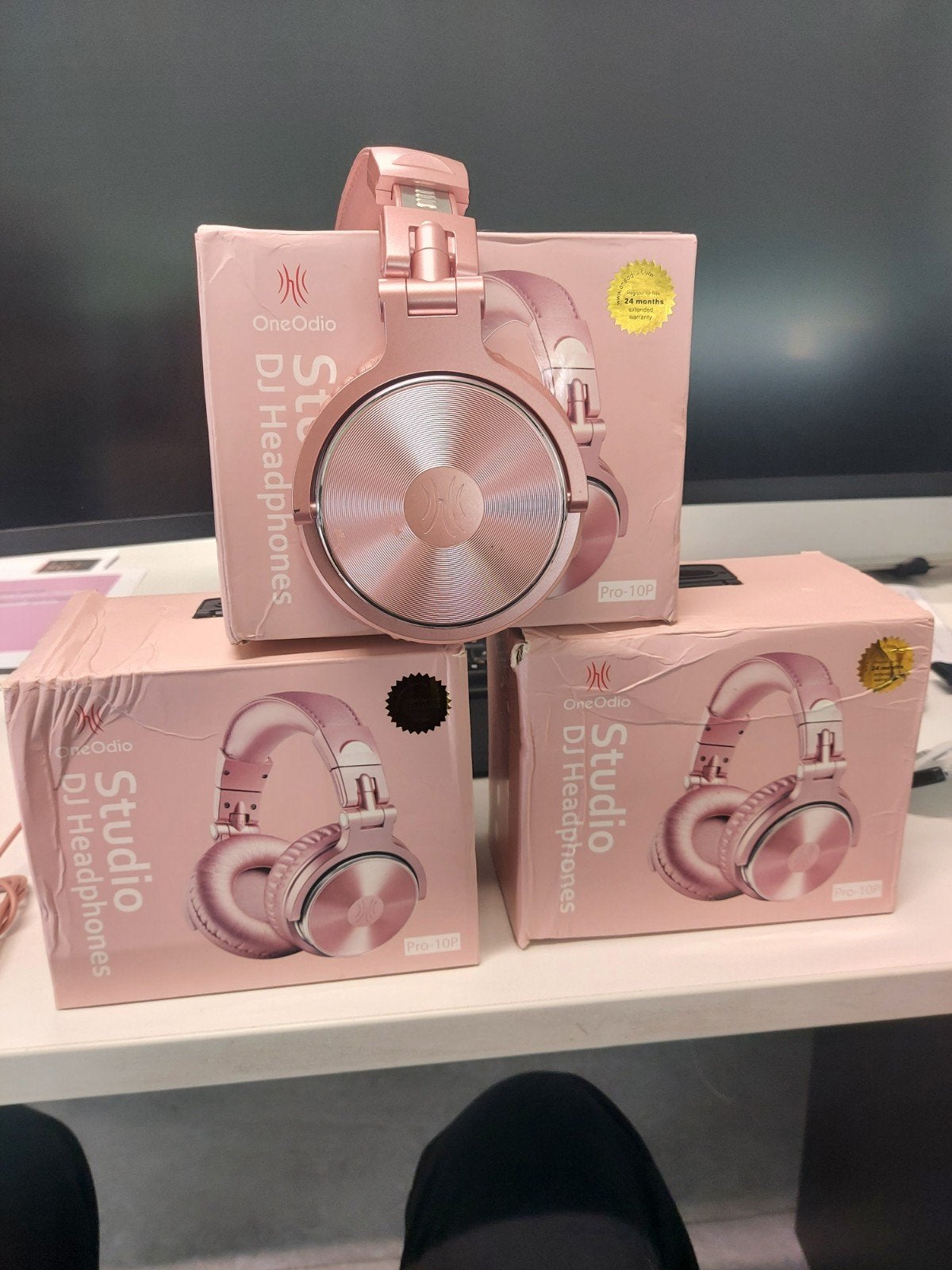 4 x OneOdio Studio DJ Hoofdtelefoon - Roze (Nieuw), Overige merken, Roze, Nieuw, Ophalen of Verzenden