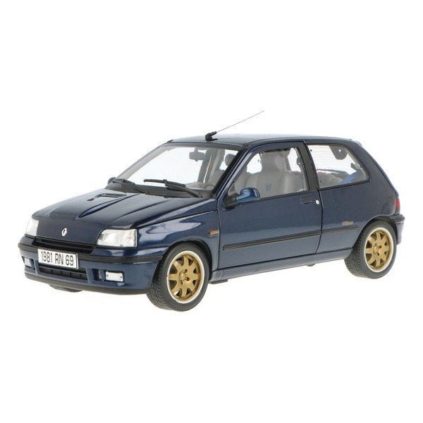 Renault Clio Williams 1993 Blauw Schaal 1/18 Norev, Auto, Norev, Ophalen of Verzenden, Norev