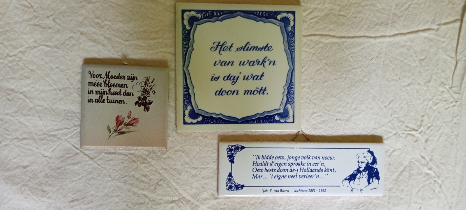 oude Twentse spreuken tegeltjes, Ophalen of Verzenden