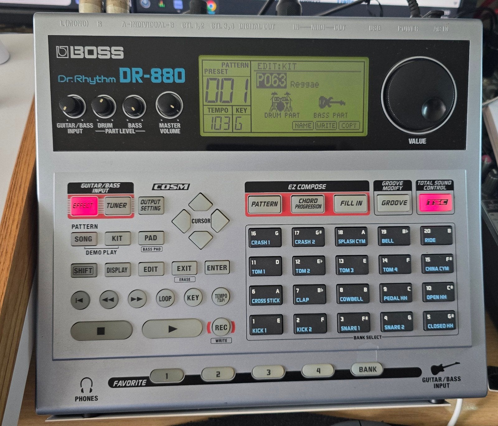 Boss DR-880 Dr. Rhythm Drummachine, Muziek en Instrumenten, Ophalen of Verzenden, Zo goed als nieuw, Boss