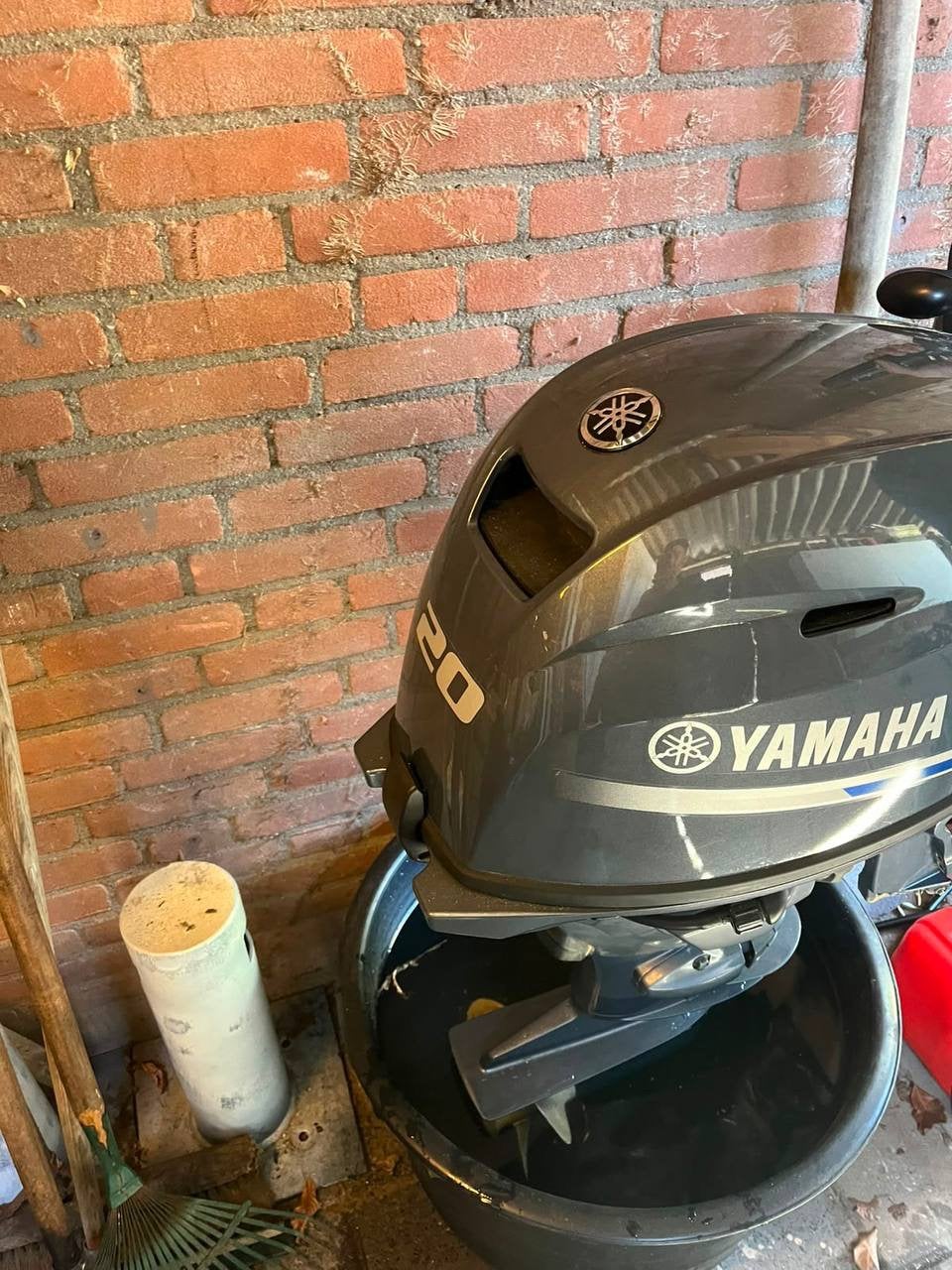 Yamaha 20 pk kortstaart, Motoren, Ophalen, Tweedehands, Integraalhelm, Overige merken