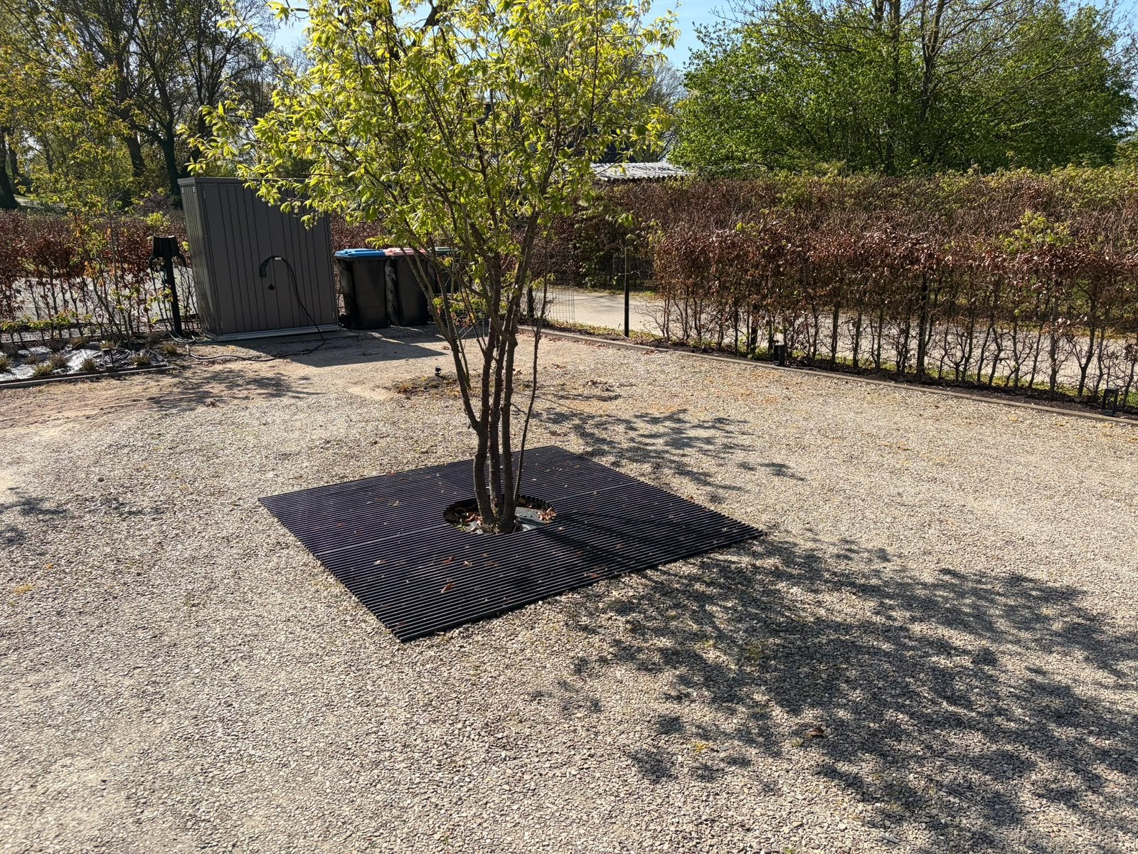 2x Boomrooster ijzer 2x2m (4 delen van 1x1m per boomrooster), Ophalen, Gebruikt, Overige materialen