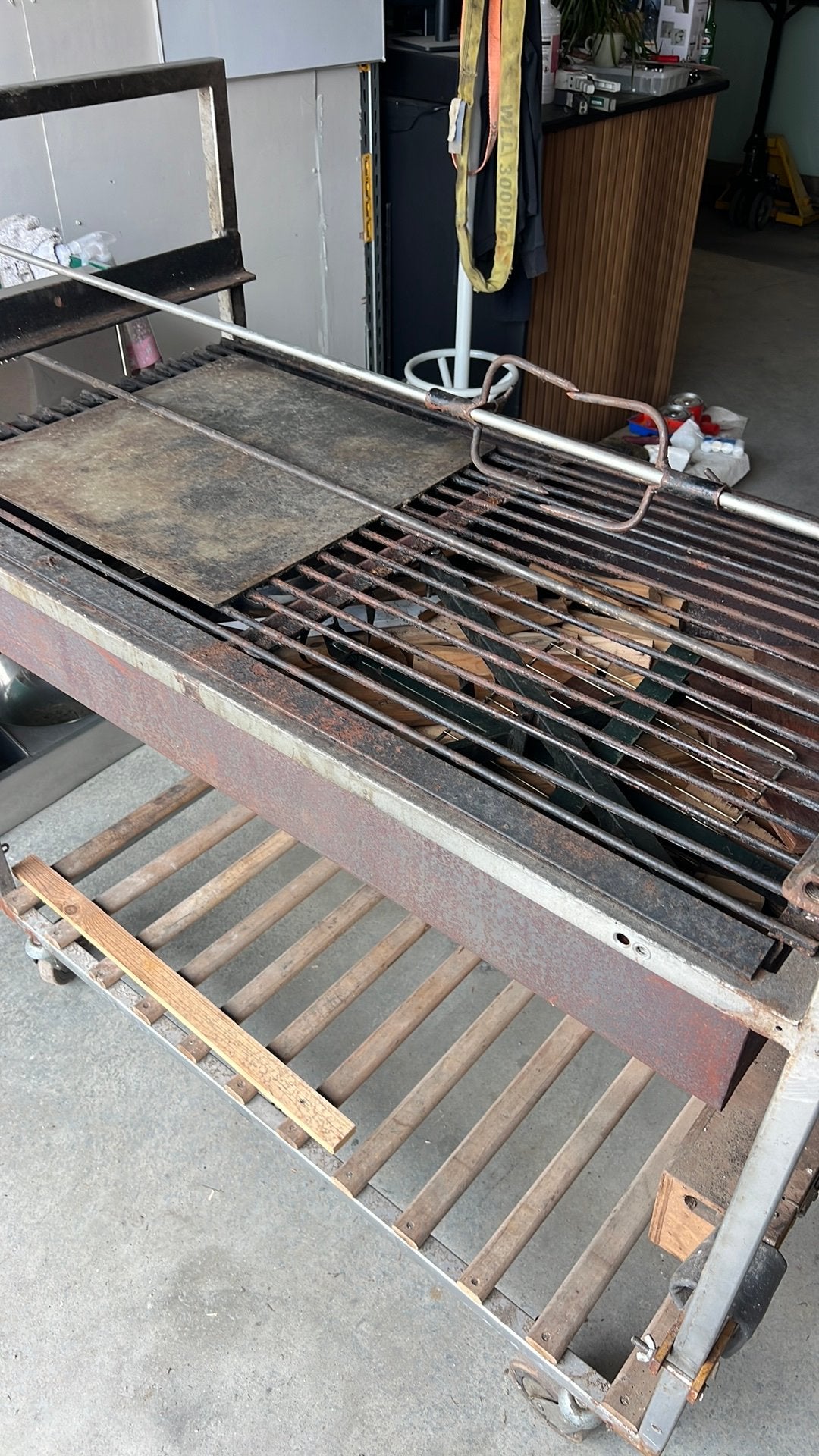 Rvs barbecue inclusief spit, Ophalen of Verzenden, Zo goed als nieuw