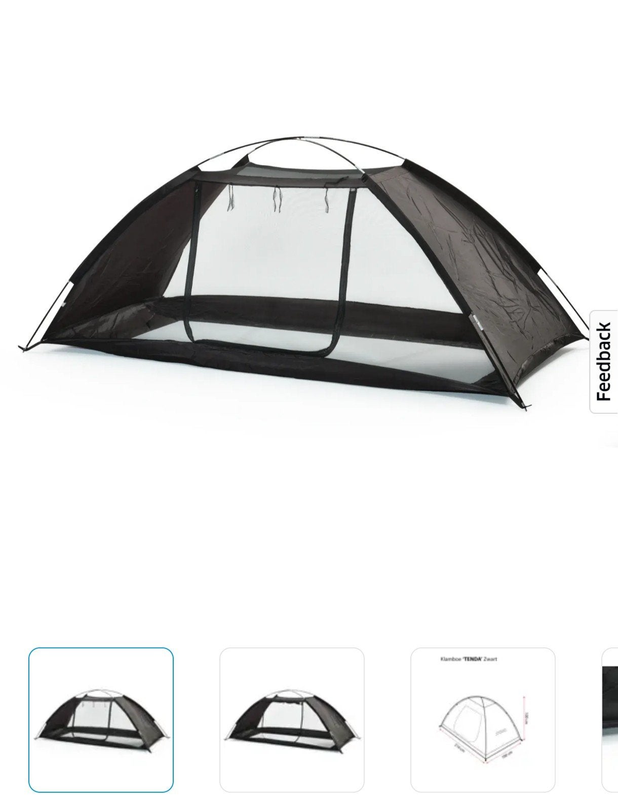 Klamboe tent 1 persoons, Ophalen, Zo goed als nieuw