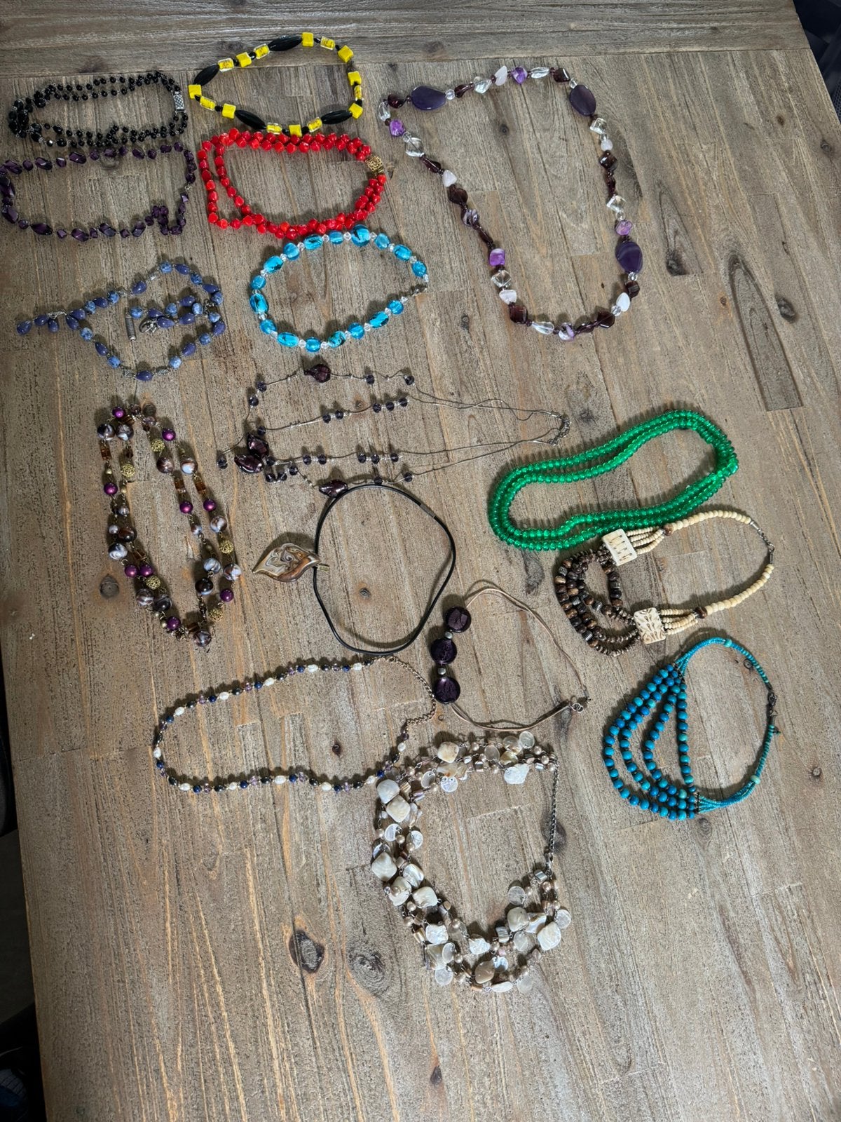 Partij vintage’s sieraden jaren 70, Ophalen of Verzenden, Zo goed als nieuw, Overige kleuren, Overige materialen
