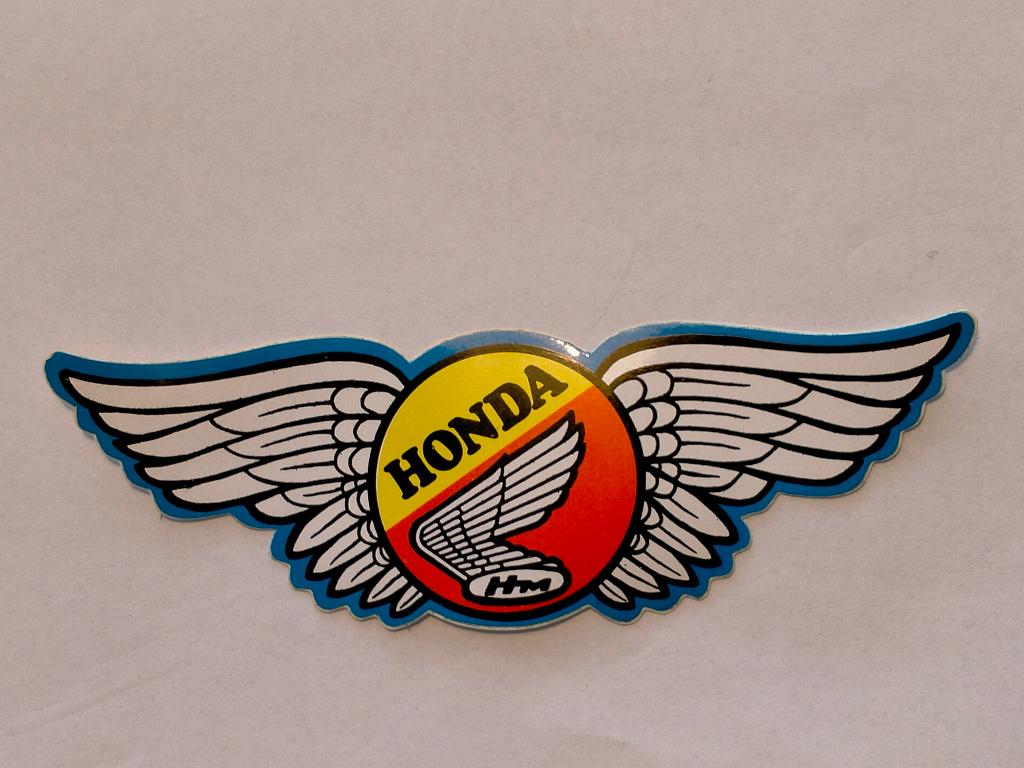 Honda motor auto motoren logo sticker vleugels wings 2, Ophalen of Verzenden, Gebruikt, Overige typen