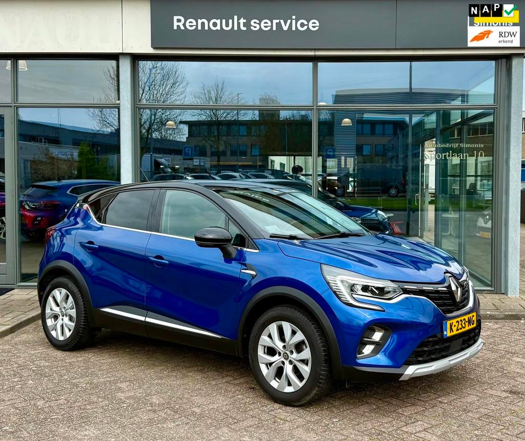 Renault Captur 1.0 TCe 90 Intens | Apple CarPlay | Navi | Au, Voorwielaandrijving, Gebruikt, Blauw, Leder en Stof