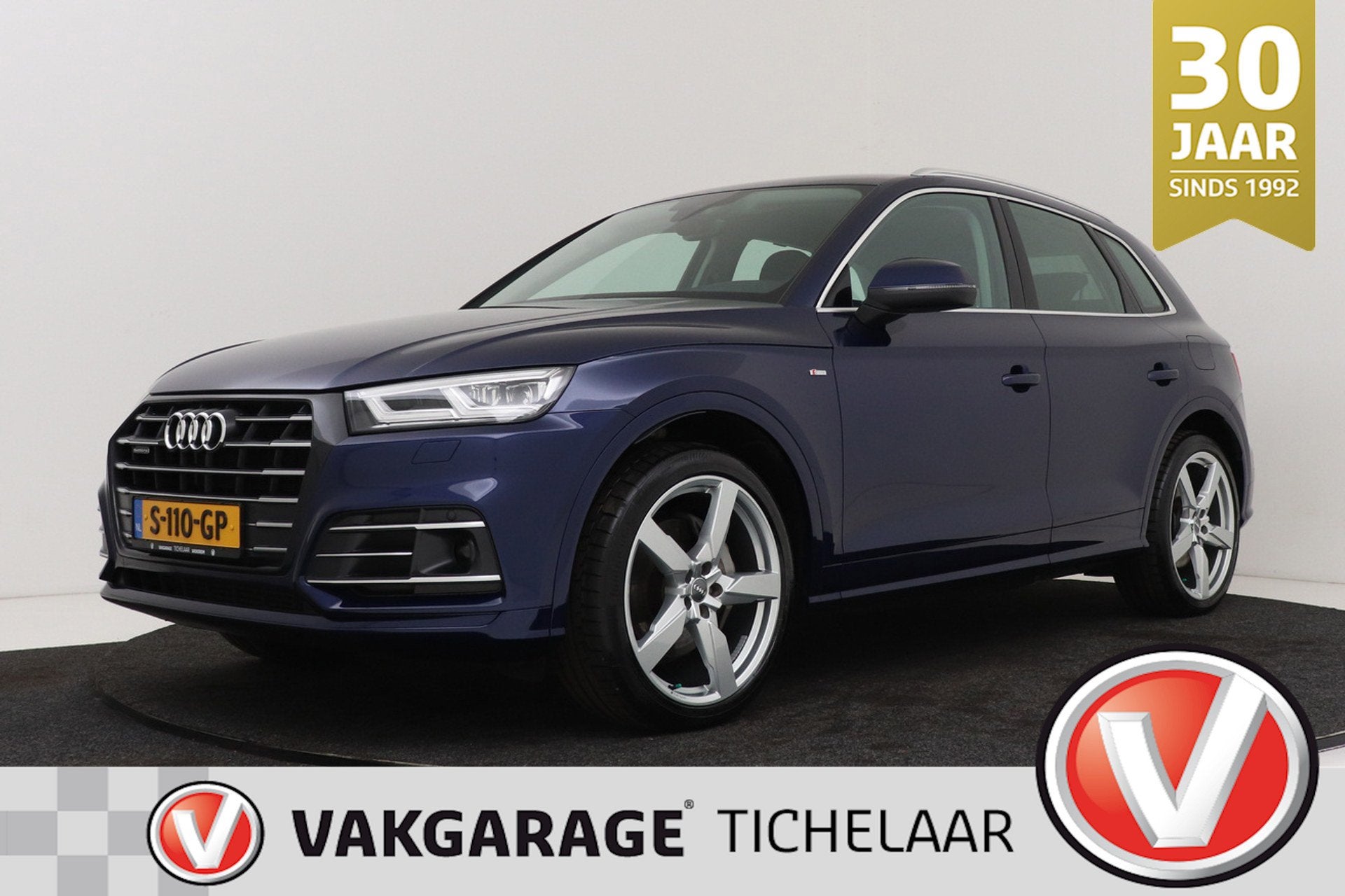 Audi Q5 55 TFSI e quattro Competition | Luchtvering | Trekha, Auto's, Automaat, Blauw, Plug-in hybride, Bedrijf