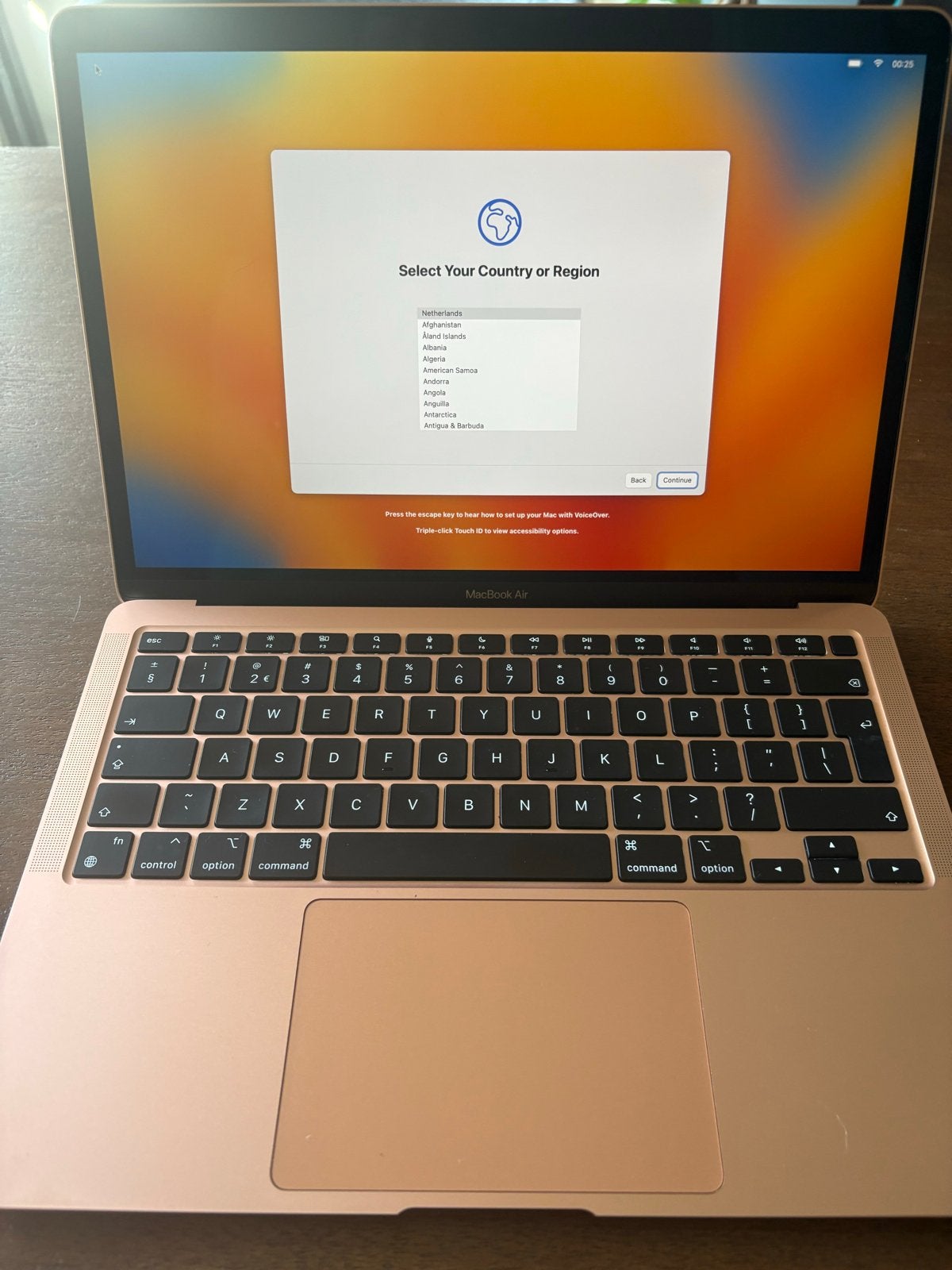 MacBook 13 inch goudkleurig, 8 GB RAM, 256 GB opslag, Computers en Software, Apple Macbooks, Ophalen, 256 GB, 2 tot 3 Ghz, 8 GB
