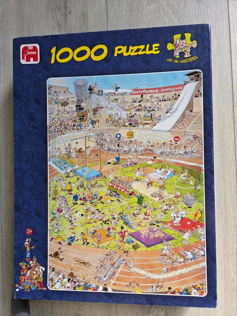 Jan van haasteren Olympic,1000st  €9, Ophalen of Verzenden, 500 t/m 1500 stukjes, Zo goed als nieuw