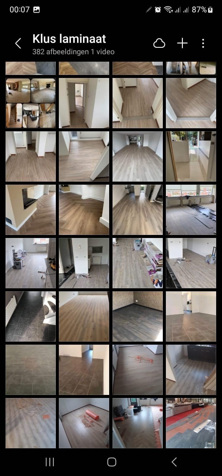 laminaat legger visgraat pvc tegellaminaat vgroef, Ophalen, Nieuw, 75 m² of meer, Laminaat