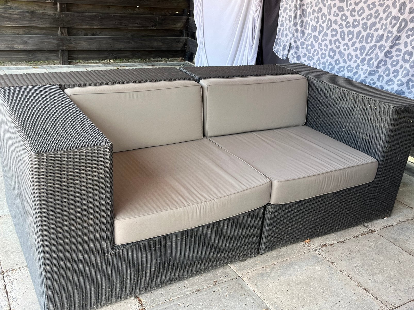 Borek lounge set !, Ophalen, Zo goed als nieuw, Wicker