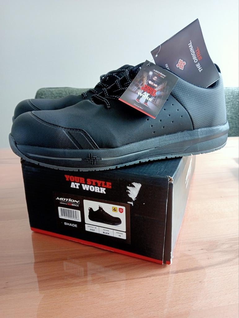 Nieuwe Redbrick Motion werkschoenen maat 46, Ophalen, Redbrick, Zwart, Nieuw