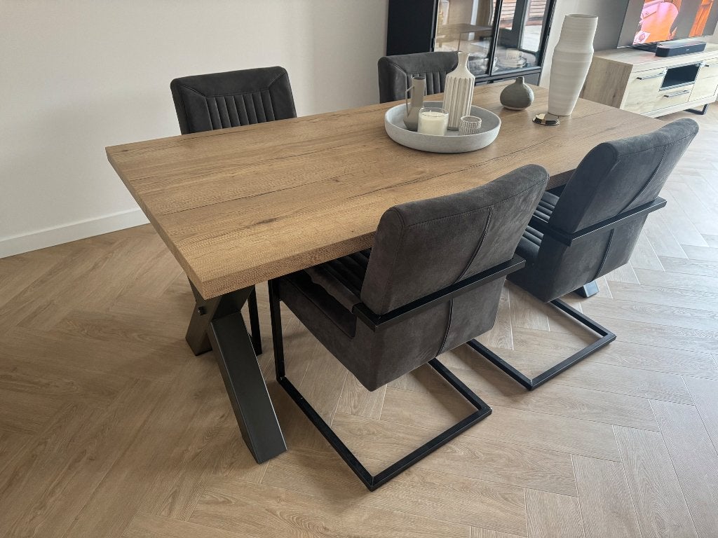 Mooie eettafel 190x90, 50 tot 100 cm, Zo goed als nieuw, 150 tot 200 cm, Vier personen