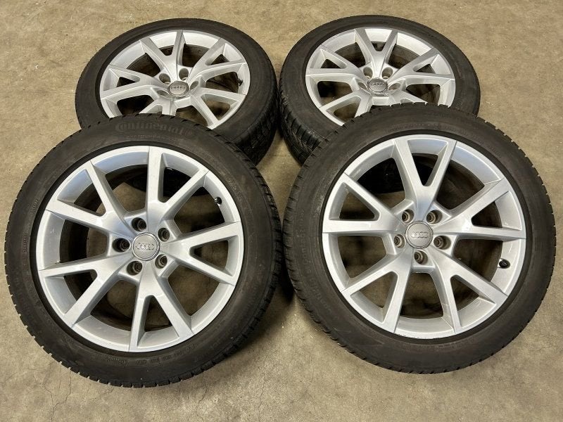 18 inch originele velgen + winterbanden Audi A6 4G0071498, 18 inch, Gebruikt, -, -