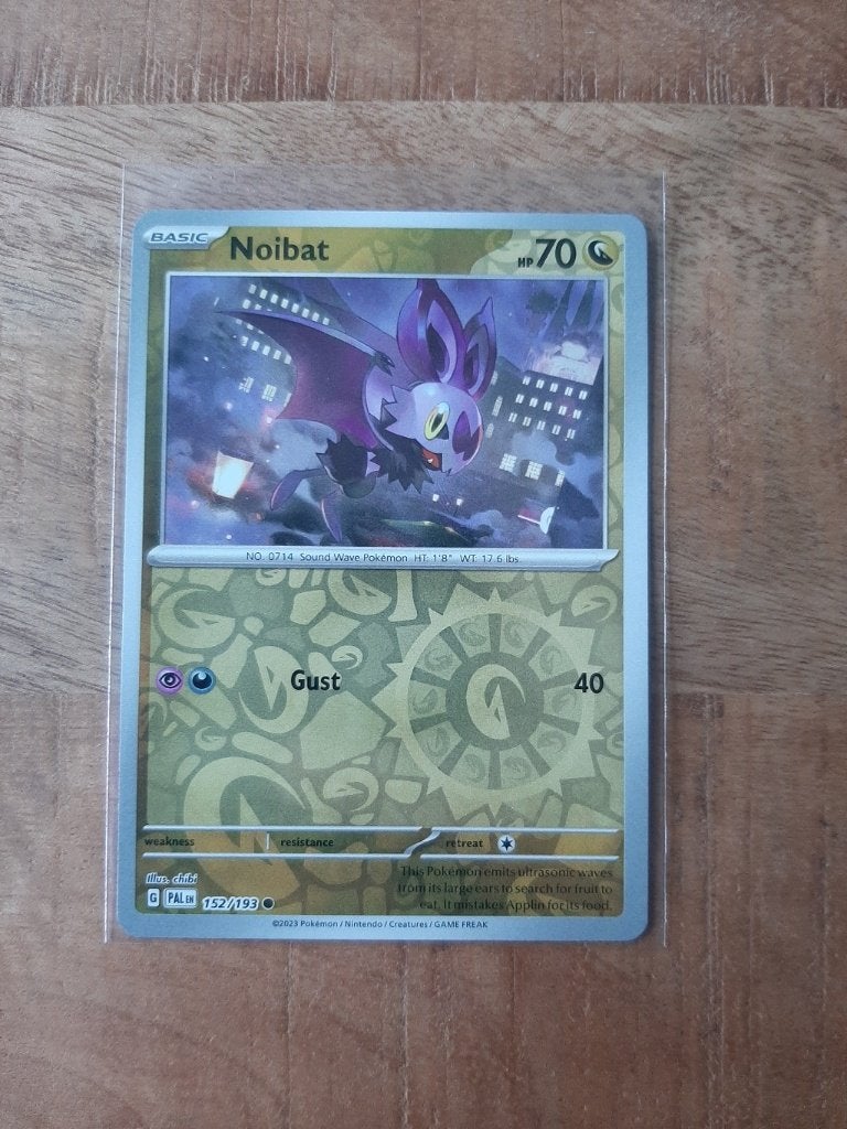 Noibat #152, Reverse Holo, Pokemon Paldea Evolved, Ophalen of Verzenden, Nieuw, Losse kaart