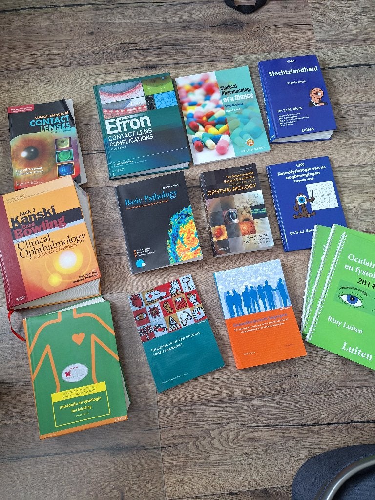 Boeken optometrie, Diverse auteurs, Zo goed als nieuw, Beta, HBO