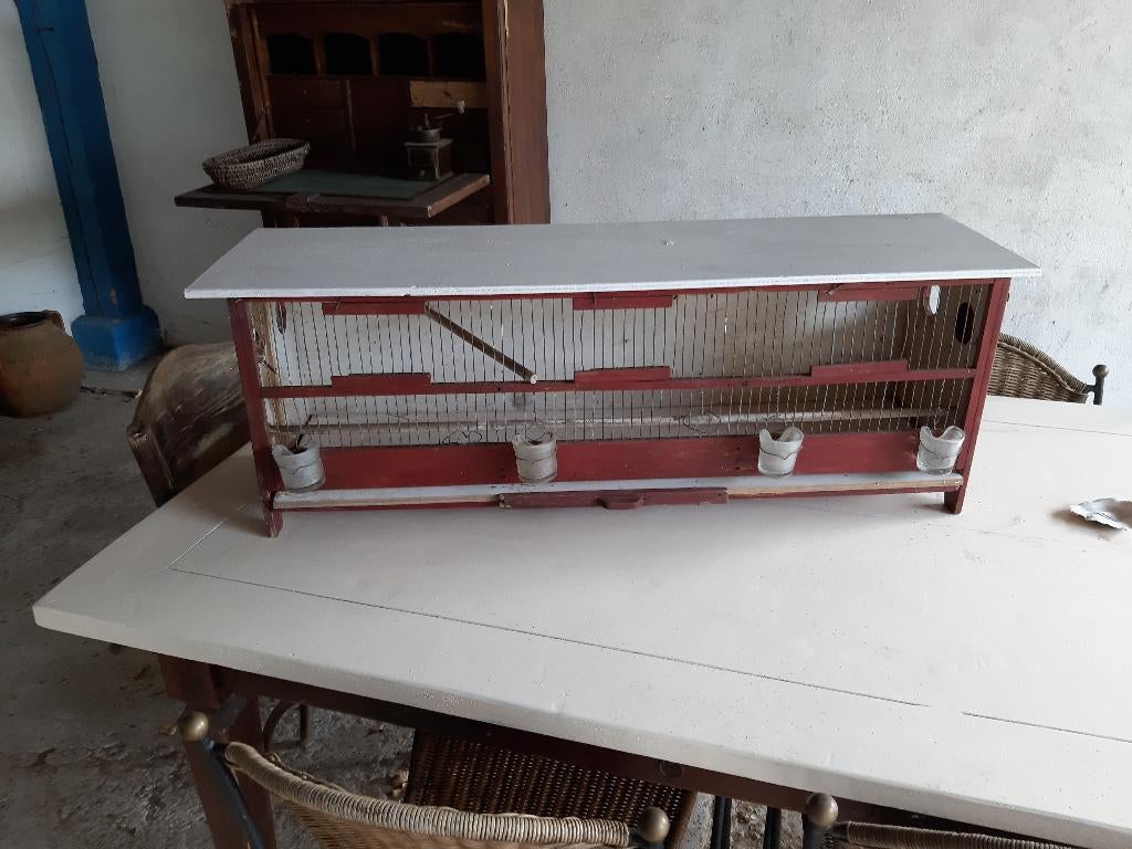 Oude jaren 60 vogelkooi, Antiek en Kunst, Curiosa en Brocante, Ophalen of Verzenden
