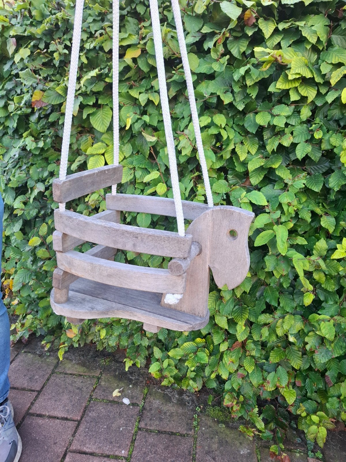 Schommel paard hout, Kinderen en Baby's, Ophalen of Verzenden, Gebruikt, Schommel