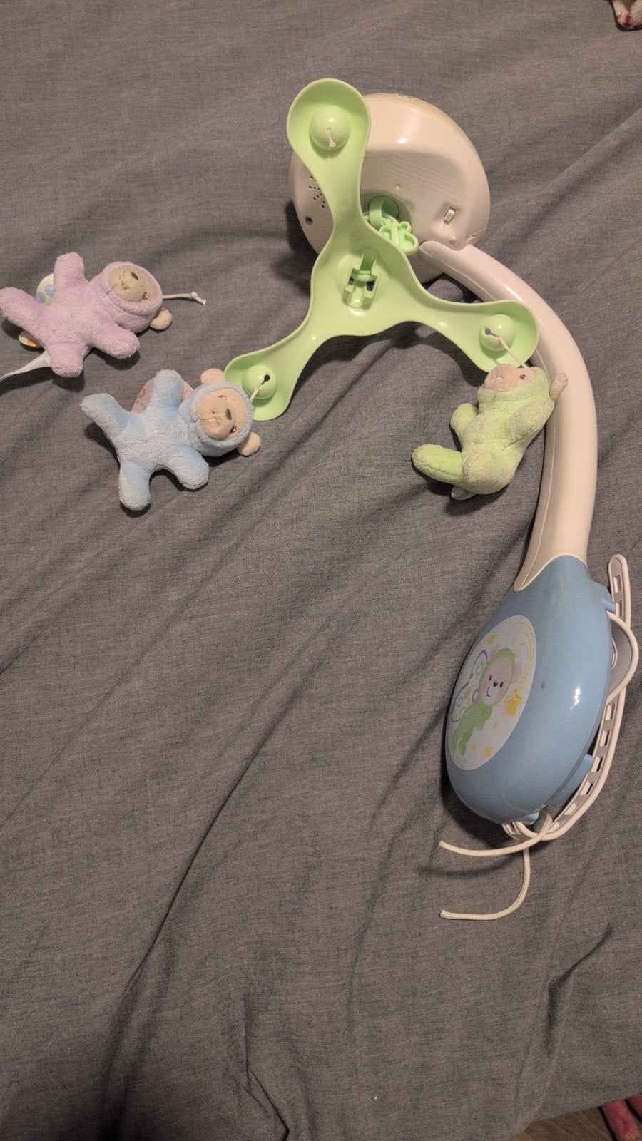 Baby Mobiel met knuffeltjes en muziek, Ophalen, Gebruikt, Mobiel, Met geluid