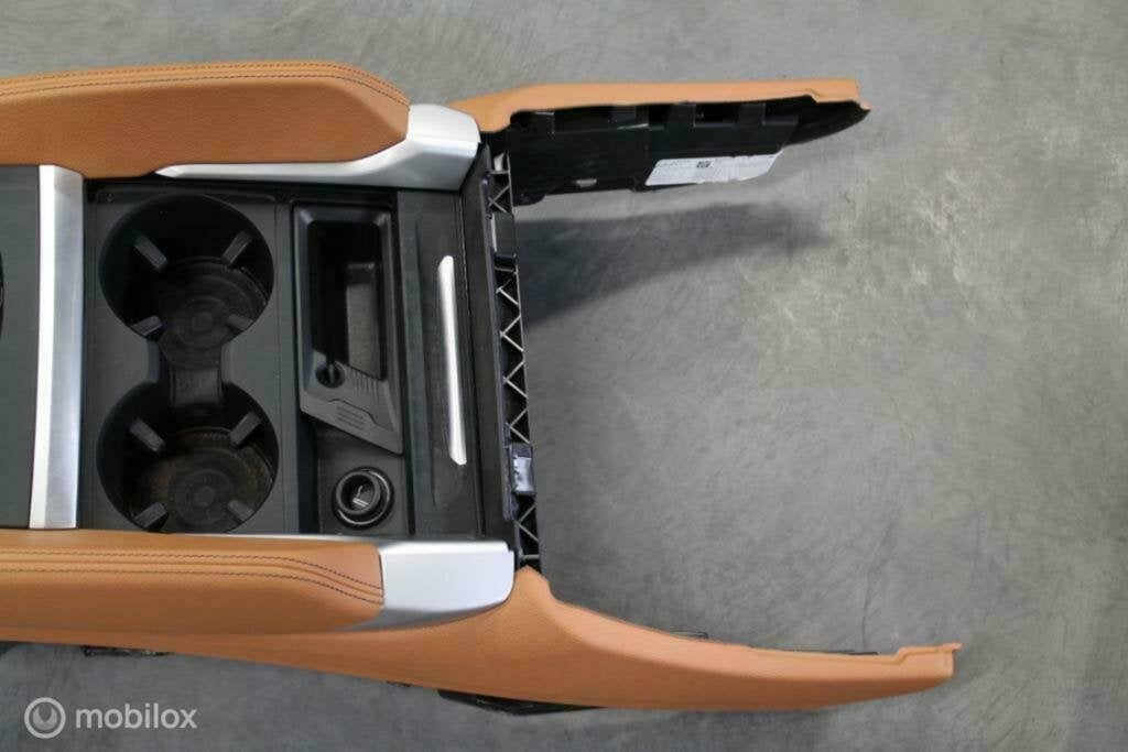 Middenconsole lichtbruin leder bmw x6 f16 (2014-heden), Auto-onderdelen
