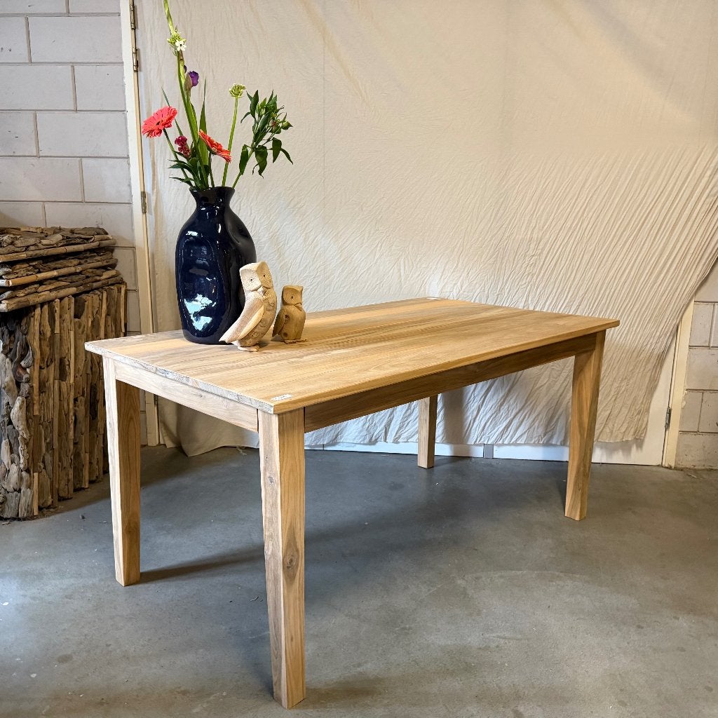 teakhouten eettafel - 160 x 90 cm - Gratis bezorgd, TTM Wonen, Meubels – (Perzische) Tapijten en Woonaccessoires, Taag 63, 2491 CS, Den Haag (Forepark)