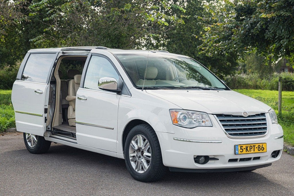 Chrysler Town & Country (Grand Voyager) 4.0 Limited 2009, Auto's, Chrysler, Beige, 7 stoelen, Wit, Particulier