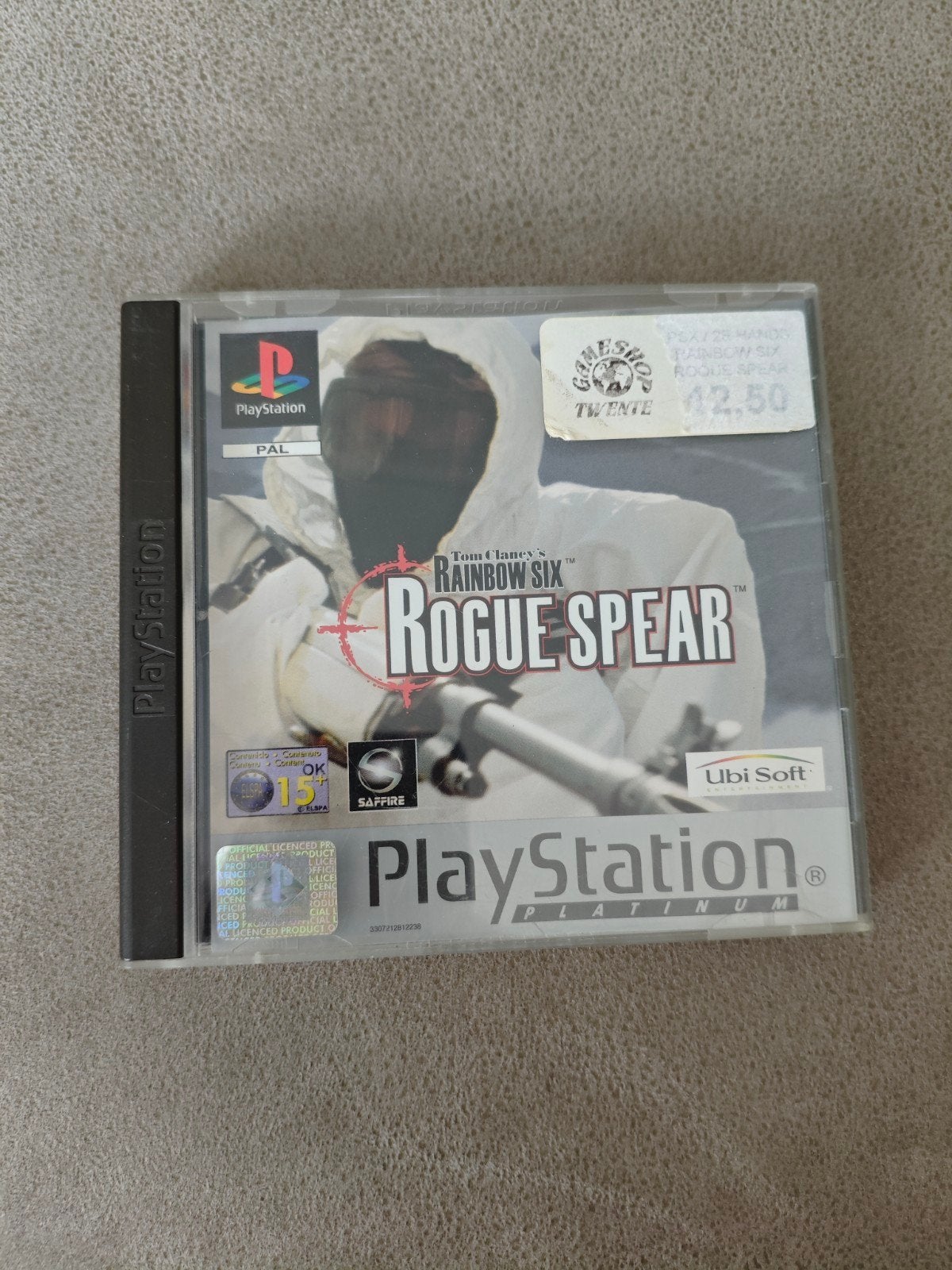 Tom Clancy's Rainbow Six Rogue Spear PS1 Platinum, Gebruikt, Shooter, 1 speler, Eén computer