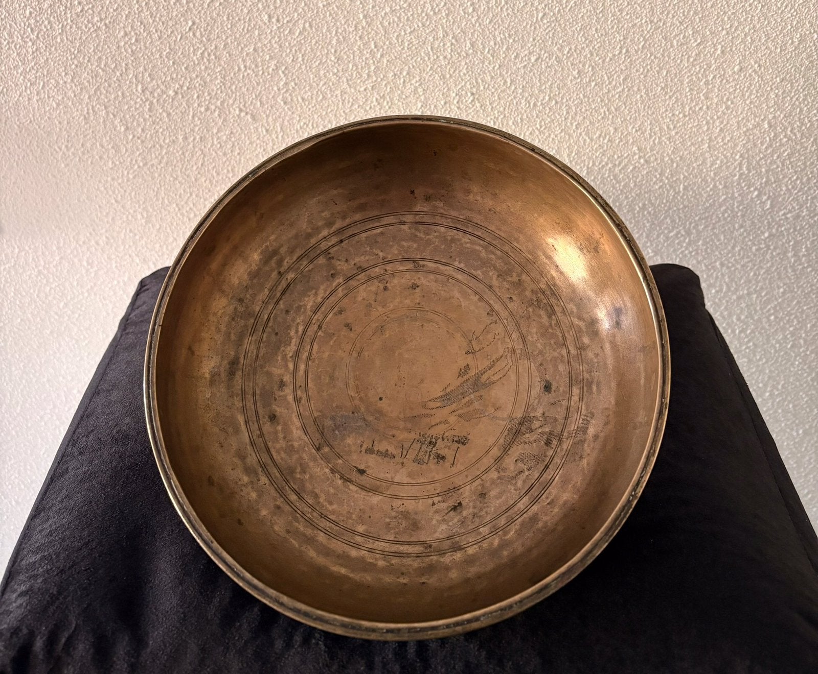 Antieke dikwandige Thadobati klankschaal 1775-1875, Ophalen of Verzenden