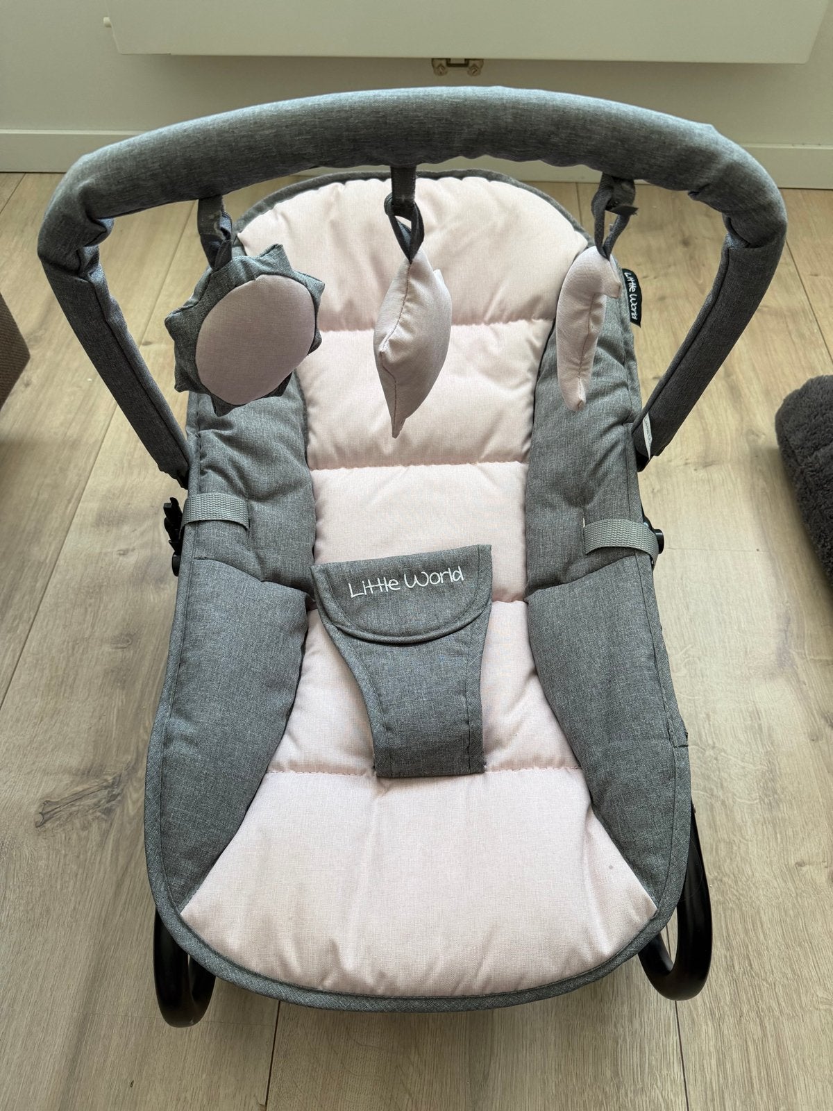 Little World Wipstoel - Grijs/Roze, Ophalen, Zo goed als nieuw, Babygym