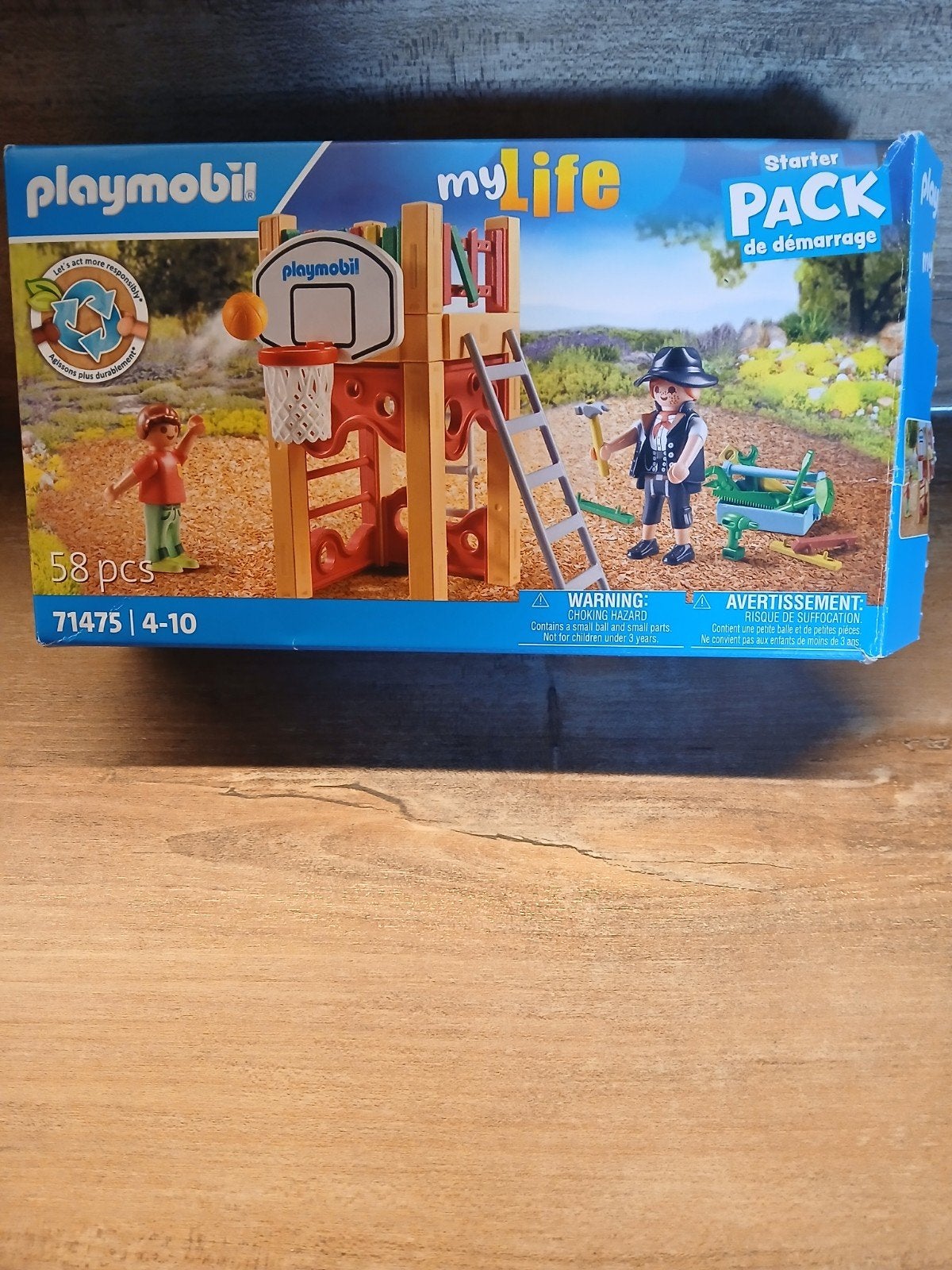 Playmobil My Life Starter Pack Basketbal & Tuin 71475, Ophalen, Complete set, Overige typen, Zo goed als nieuw