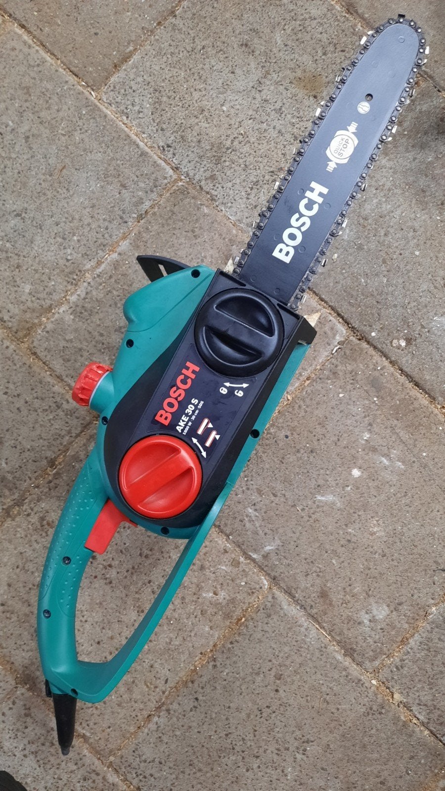 elektrische kettingzaag .brandhout'zaag, Kettingzaag, Ophalen of Verzenden, Zo goed als nieuw, 30 tot 70 mm