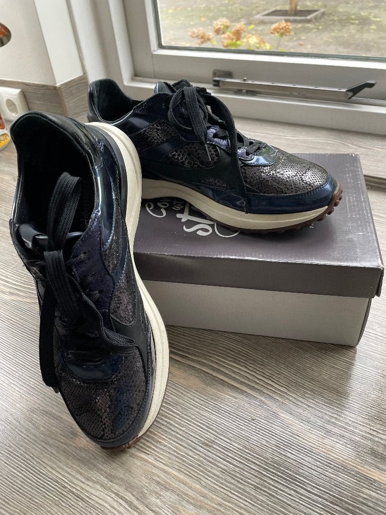 Sneakers Floris van Bommel, Blauw, Ophalen of Verzenden, Gedragen, Sneakers of Gympen
