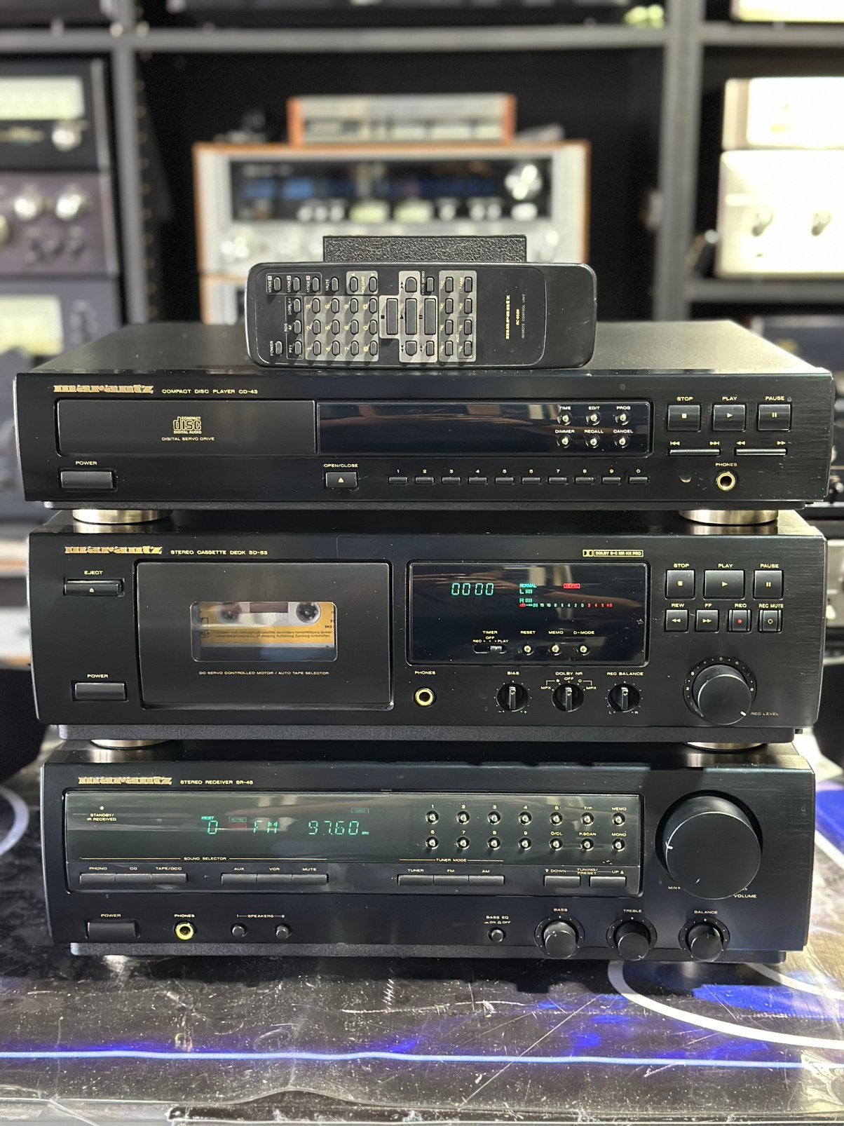 Marantz SR-45 Receiver +SD-53 Cassettedeck + CD-43 CD Speler, Overige merken, Marantz, Gebruikt, Marantz