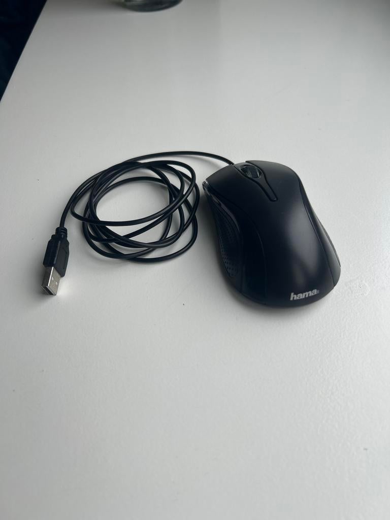 Hama bedrade muis, Computers en Software, Muizen, Ophalen, Gebruikt, Bedraad, Muis
