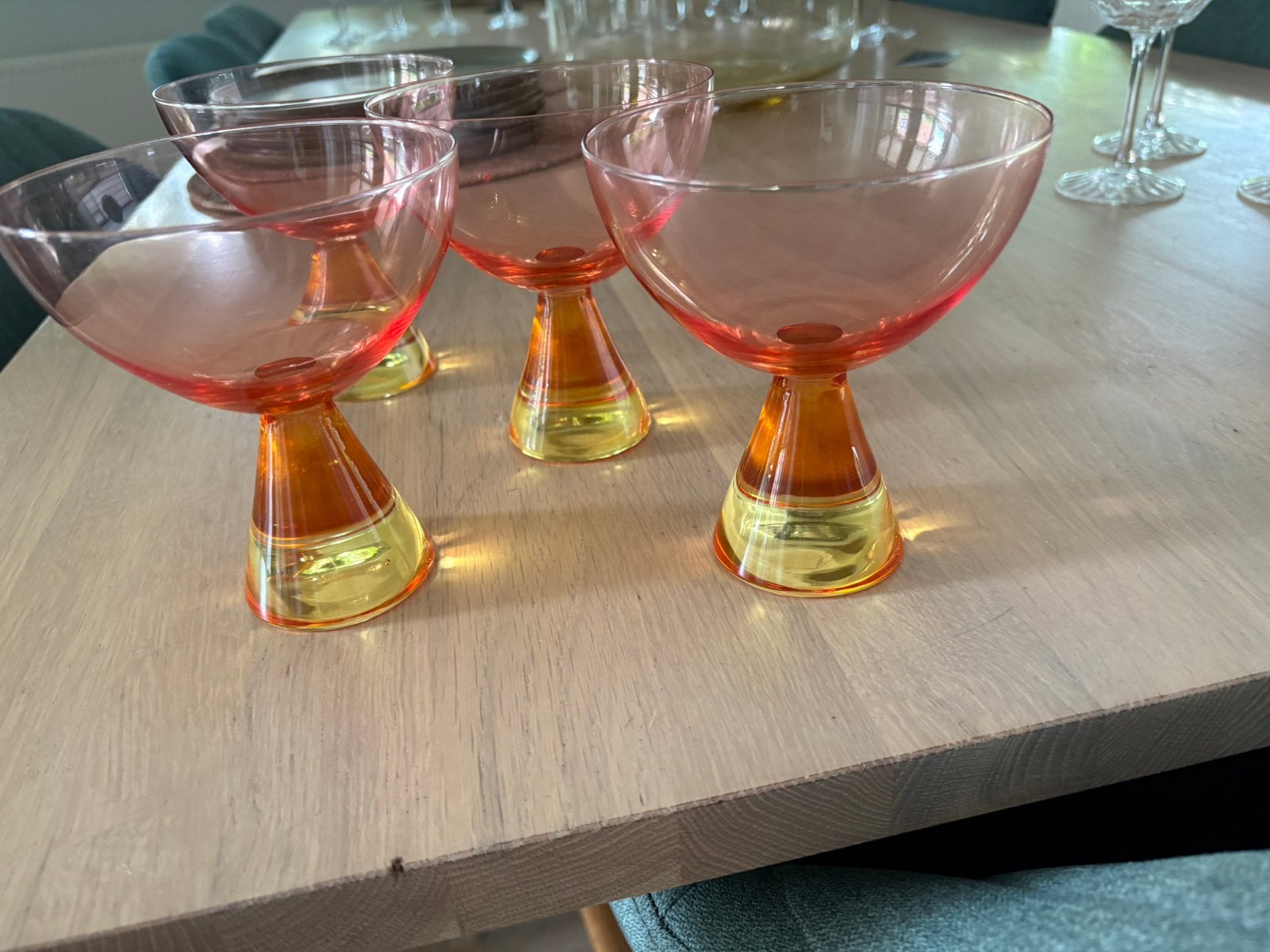 4 Cocktailglazen, Ophalen of Verzenden, Zo goed als nieuw, Overige typen