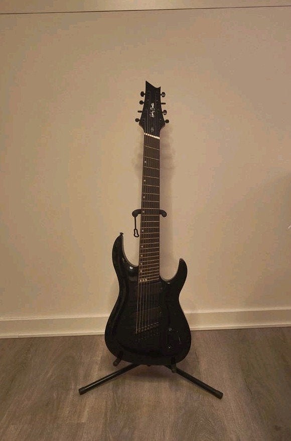 Harley Benton R-458BK MultiScale 8-snarige gitaar, Ophalen, Gebruikt, Solid body, Overige merken